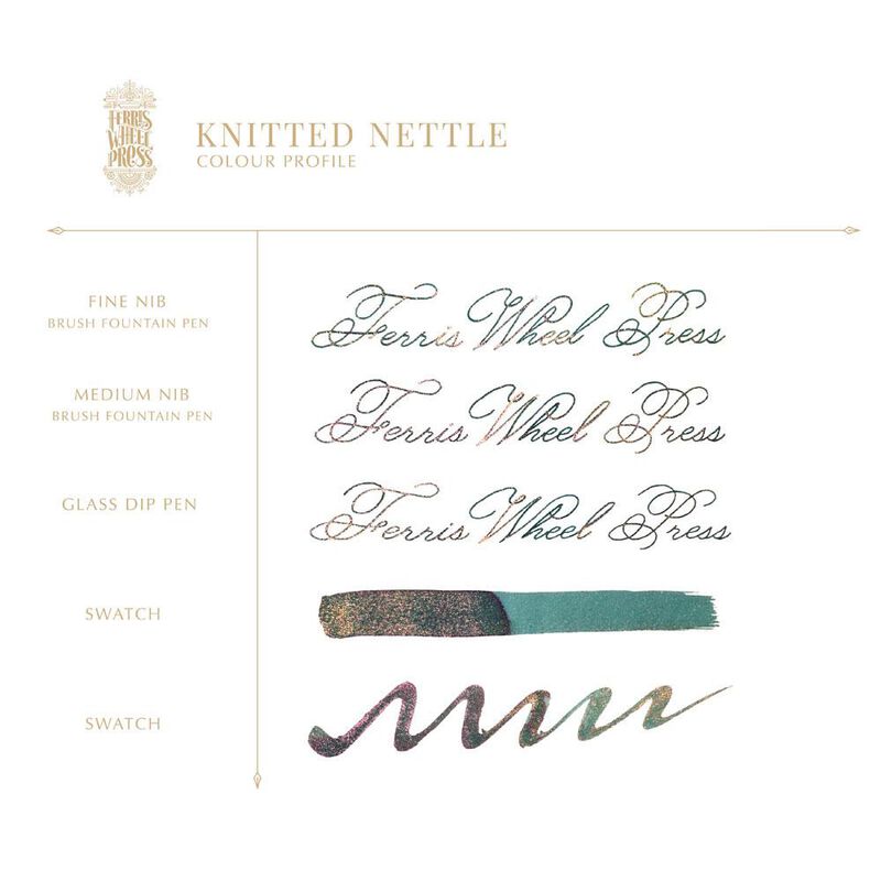 Ferris Wheel Press Fountain Pen Ink 20ml - FerriTales™ Knittled Nettle image number 2